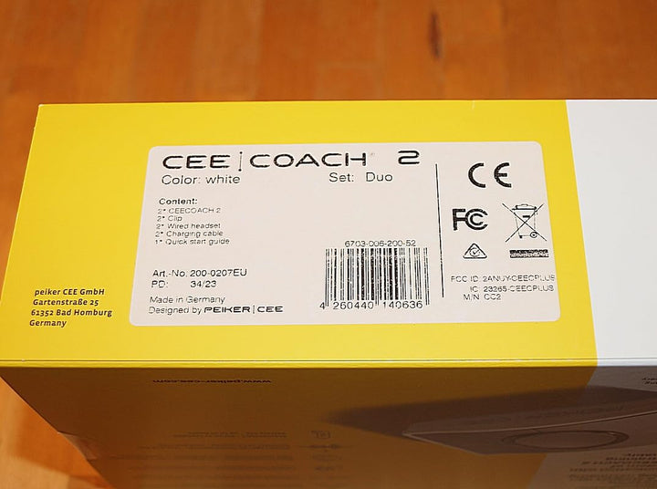 Ceecoach 2 Duo Set Weiss mit Transportasche