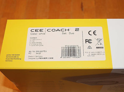 Ceecoach 2 Duo Set Weiss mit Transportasche