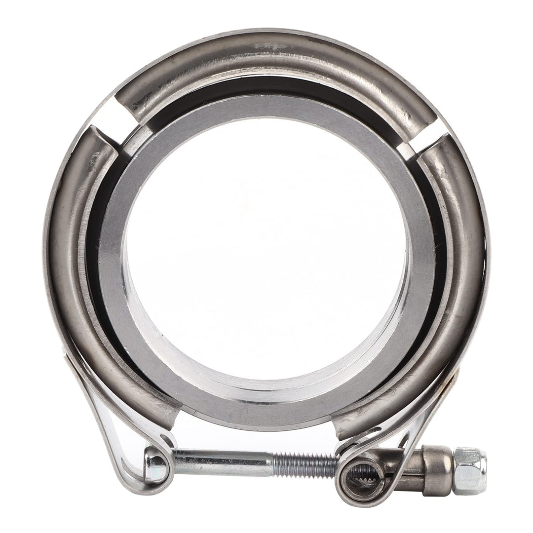 2,5-Zoll-V-Band-Klemmflansch-Kit, 2-tlg. Turbo-Abgasrohr aus Edelstahl