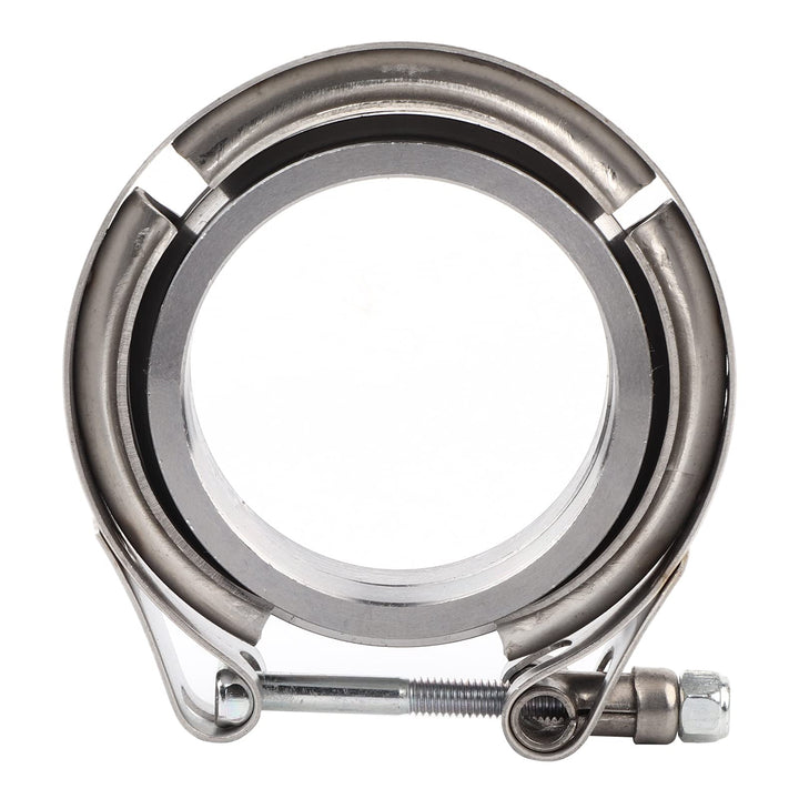 2,5-Zoll-V-Band-Klemmflansch-Kit, 2-tlg. Turbo-Abgasrohr aus Edelstahl