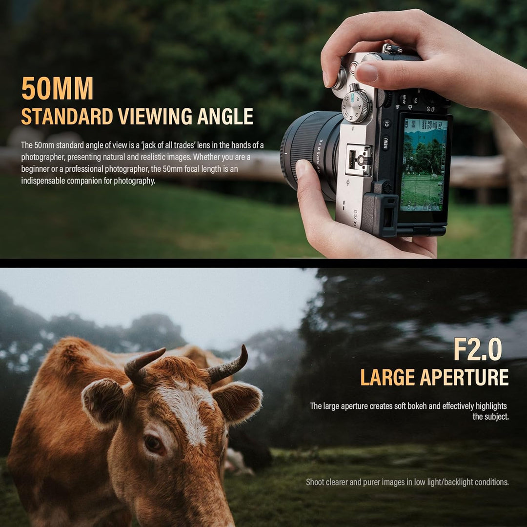 VILTROX 50mm F2.0 Full Frame Autofokus Objektive für Sony E Mount Kamera Objektive Camera Lenses FE