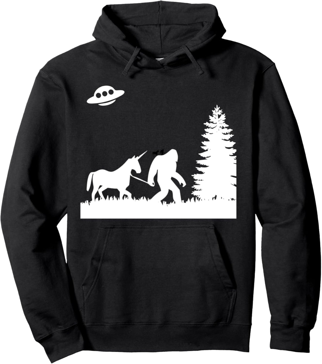 UFO Sasquatch Unicorn Lover Fabelwesen Pullover Hoodie