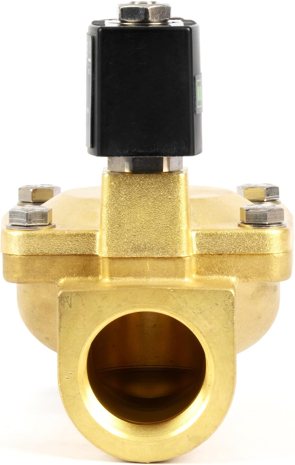 U.S. Solid Magnetventil Messing 1 1/4" 230V AC, 0,3-16 bar, stromlos geschlossen, VITON-Dichtung, G-