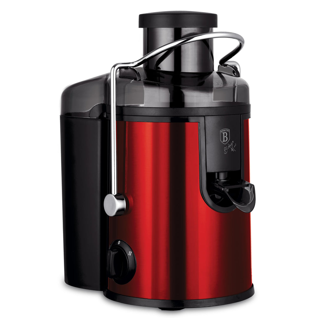 Berlinger Haus Entsafter 400W Burgundy Metallic - Hochwertiger Saftpressen für frische Säfte, kompak