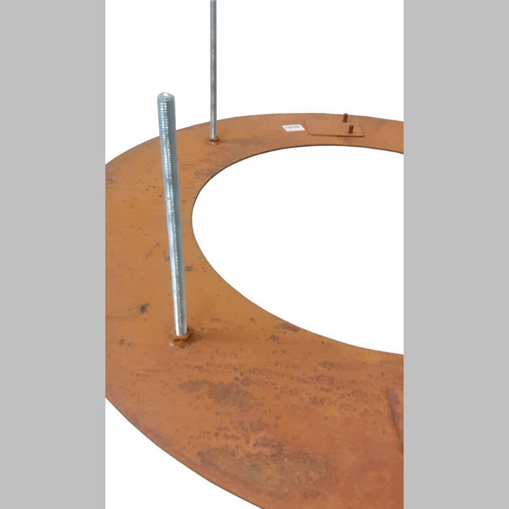 Baumring Cortenstahl Edelrost Ø50 cm Ø30 cm innen – Baumschutz & Gartendeko rost Aussendurchmesser 5