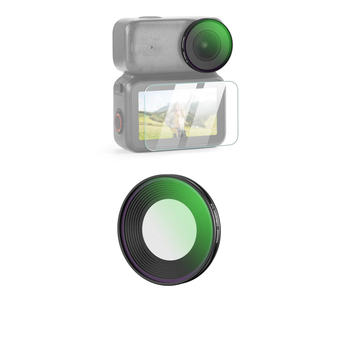 NEEWER Black Diffusion 1/4 Filter Kompatibel mit DJI Osmo Nano, aufschraubbarer Action Cam Objektiv