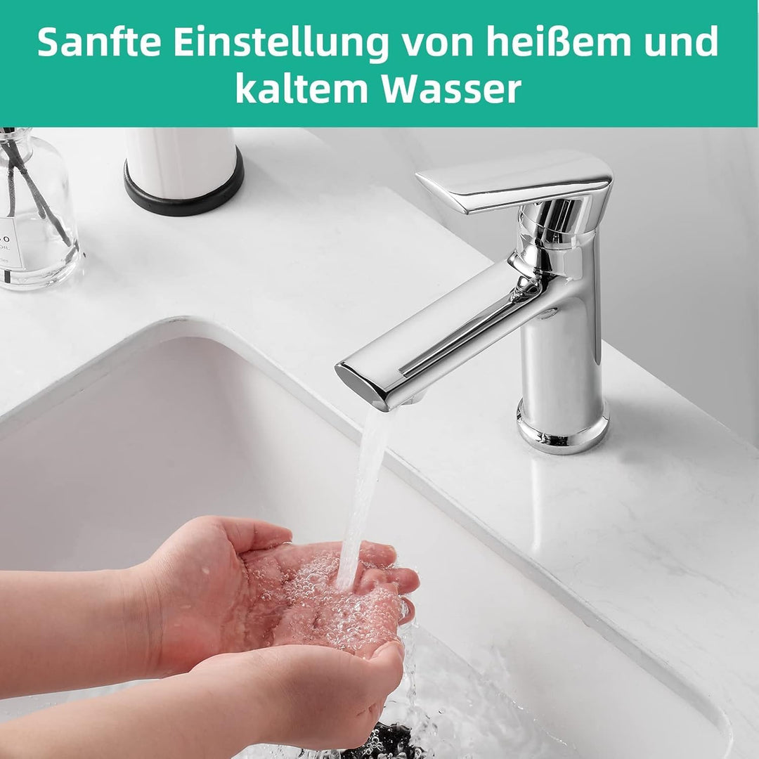 Cobbe Wasserhahn bad für Badezimmer,Waschtischarmatur, Wassersparen Waschtischarmaturen für kaltes u