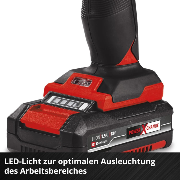 Einhell Akkuschrauber TC-CD 18/35 Li-Solo Power X-Change (Li-Ion, Rot, 18 V, 550 min.-1, 35Nm/ohne A