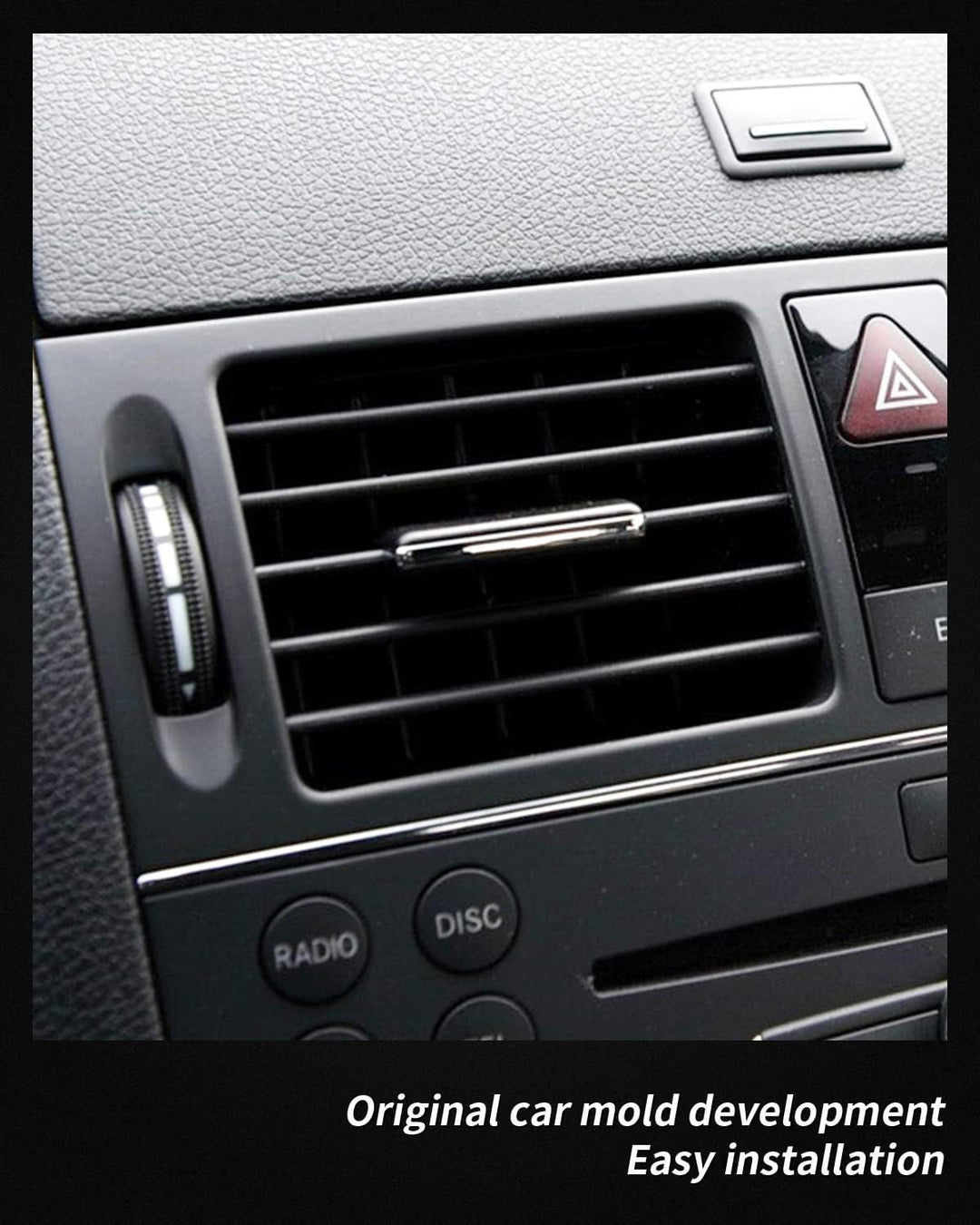 EULIMBQS Front Center Air Grill Outlet Cover für Mercedes Benz W204, AC Vent Grille Outlet Cover Pan