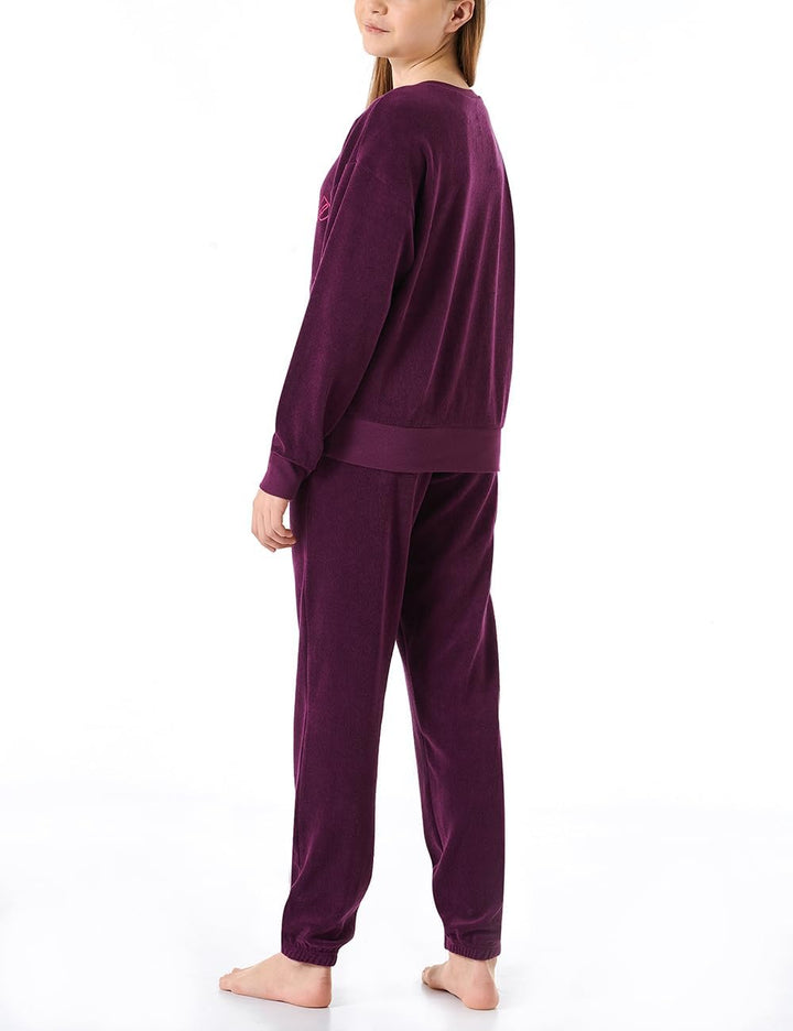 Schiesser Mädchen Pyjamaset 140 Aubergine_179981, 140 Aubergine_179981