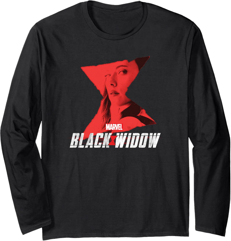 Marvel Black Widow Natasha Romanoff Hourglass Langarmshirt