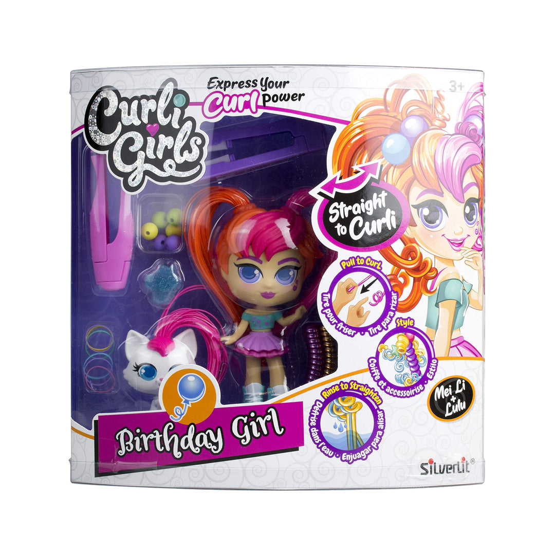 CURLI GIRLS 82098 ROSLI &amp; KODA by Silverlit, Frisierpuppen, Puppen mit magischen Haaren, inklusive A