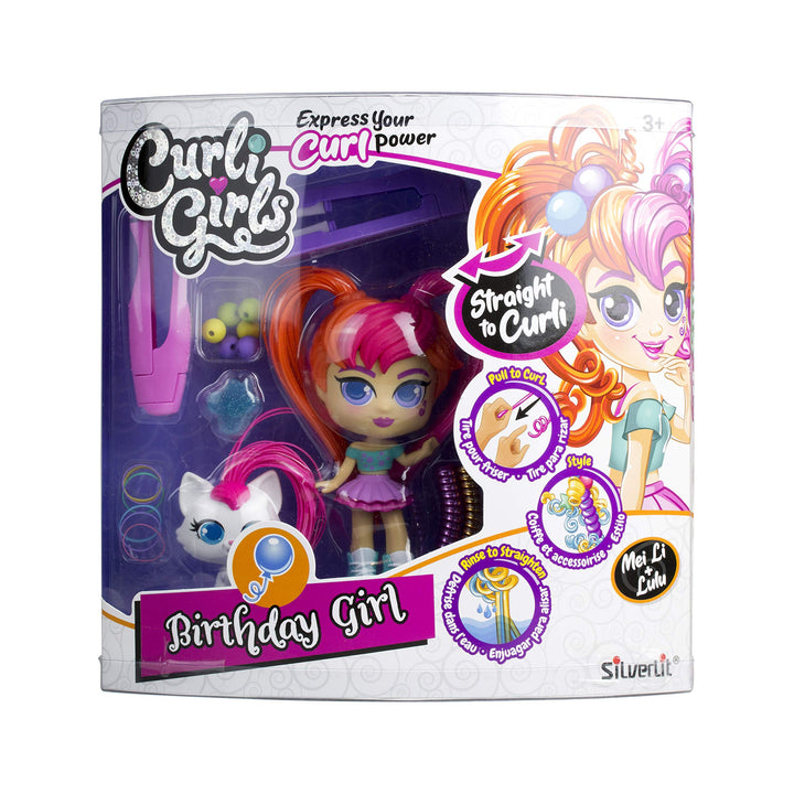 CURLI GIRLS 82098 ROSLI &amp; KODA by Silverlit, Frisierpuppen, Puppen mit magischen Haaren, inklusive A