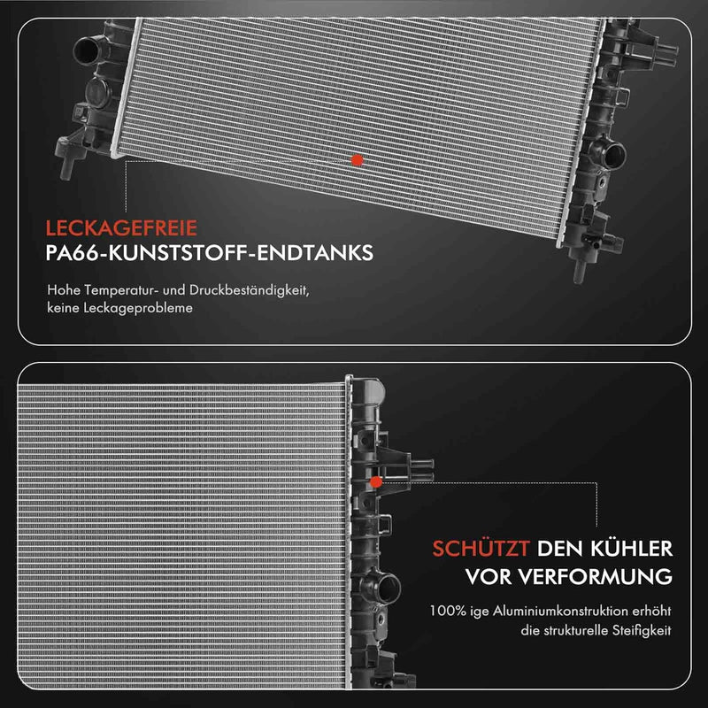 Frankberg Kühler Wasserkühler Motorkühler Schaltgetriebe Kompatibel mit Astra H L48 1.6L 1.8L 2004-2