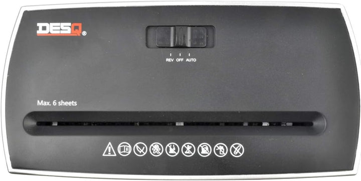 DESQ® Aktenvernichter | 8 Blatt | 4 x 38 mm | P-4 | 11 Liter | DSGVO konform