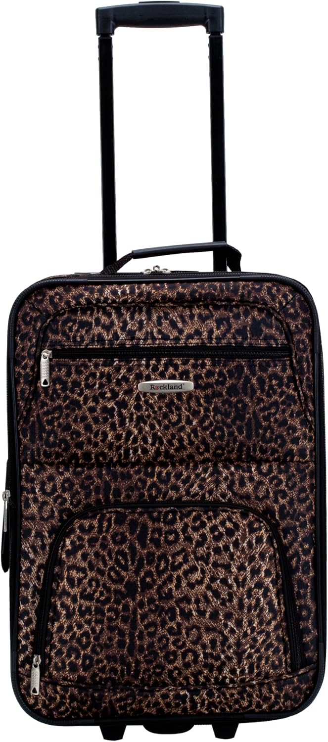 Rockland Fashion Softside Gepäck-Set, aufrecht stehend, Leopard, Einheitsgrösse, Fashion Softside Ge