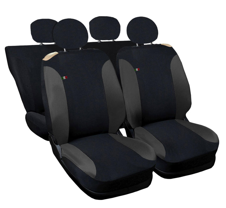 Auto Accessori Lupex Autositzbezüge kompatibel mit Cinquecento 500, Made in Italy, Polyester-Baumwol