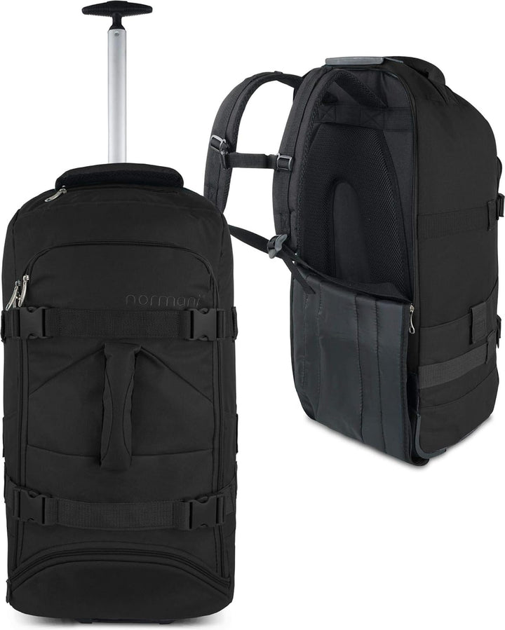 normani Reisetasche mit Rucksackfunktion - Reisetrolley und Rucksack in Einem mit 5 passenden Kleide