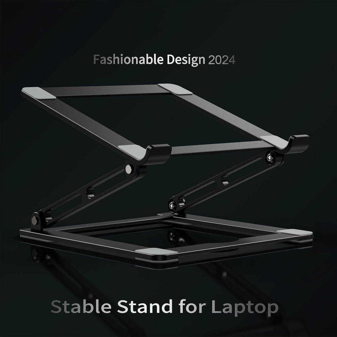 Laptop-Ständer für den Schreibtisch, Verstellbarer Laptop-Ständer, tragbare Laptop-Erhöhung mit Mult