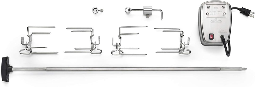 Napoleon Grills 69231 Rotisserie Kit für 405/450/485/495/500, Edelstahl