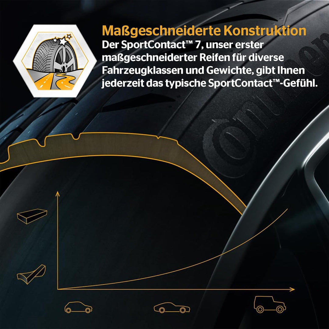 CONTINENTAL SPORTCONTACT 7 XL FR - 255/35R20 97Y - Sommerreifen - C/A/73dB 255/35 ZR 20 - 97Y/C/A/73
