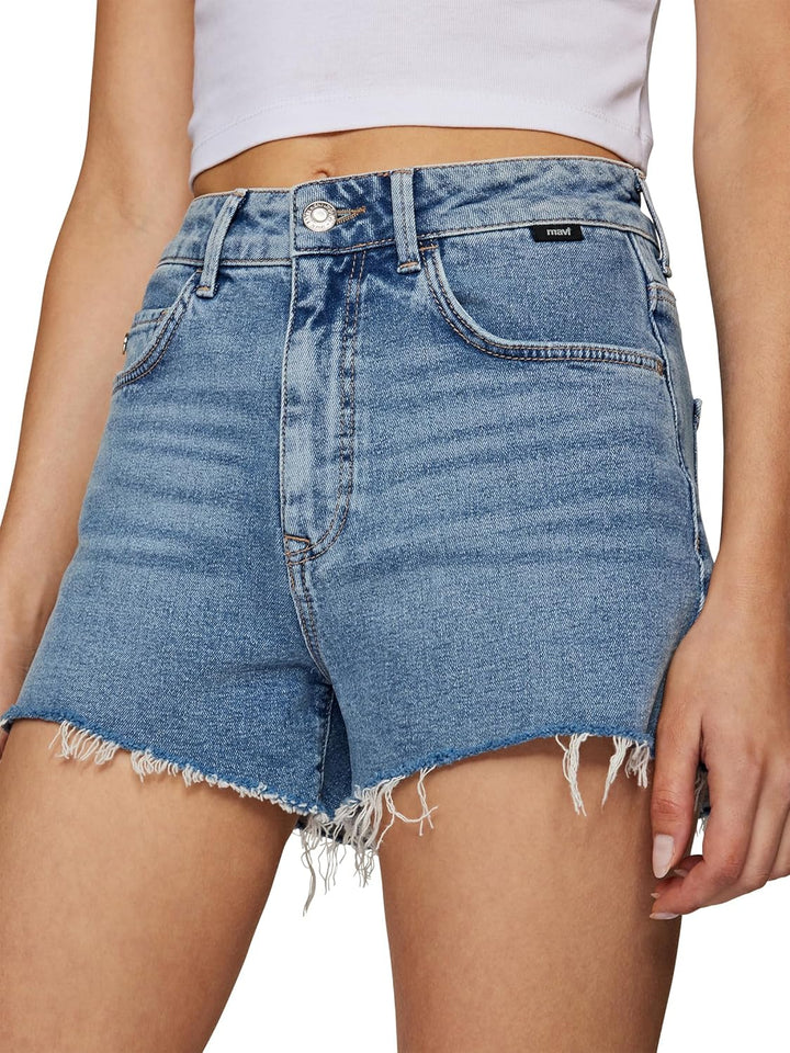 Mavi Damen Serra Jeans-Shorts 24 Blau, 24 Blau