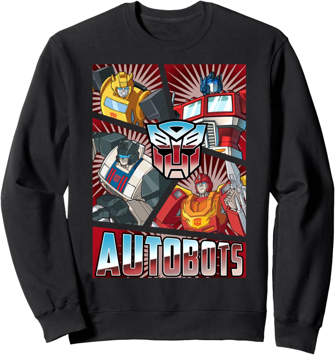 Transformers Autobots Cut Up Retro Vintage Panels Sweatshirt