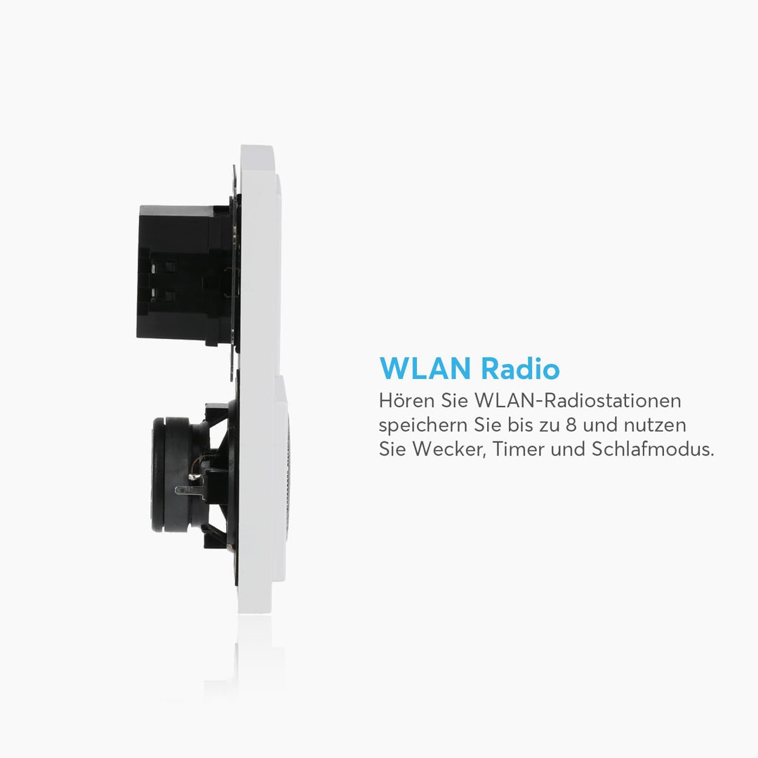 Busch-Jaeger 8240-84 Wlan Radio Komplettset, 2 W, Weiss