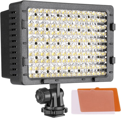 NEEWER CN-160 LED Videoleuchte Streaming Licht Dimmbar Videolicht Panel, Key Light kompatibel mit Ca