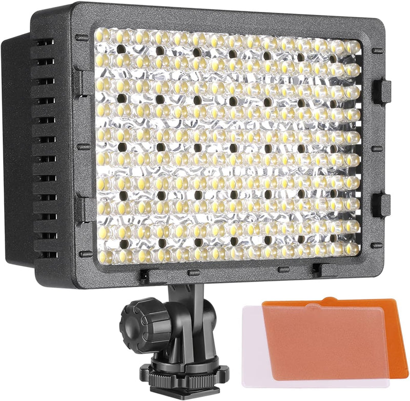 NEEWER CN-160 LED Videoleuchte Streaming Licht Dimmbar Videolicht Panel, Key Light kompatibel mit Ca