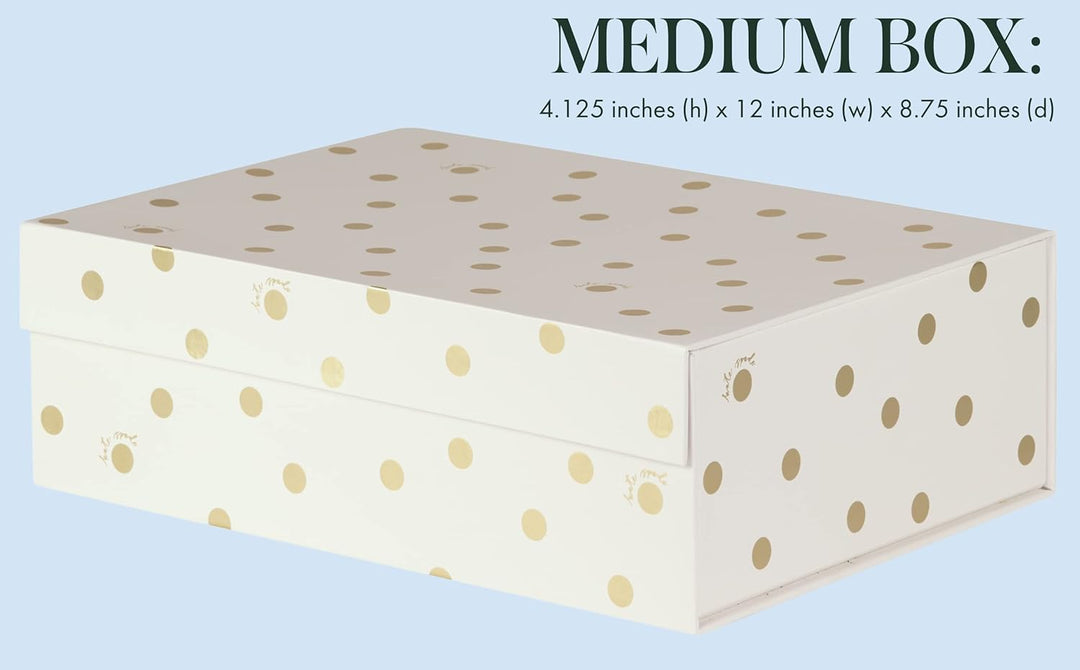 Kate Spade New York Dekorative Aufbewahrungsboxen mit Deckel, 3 Stück, stabile Organizer-Aufbewahrun