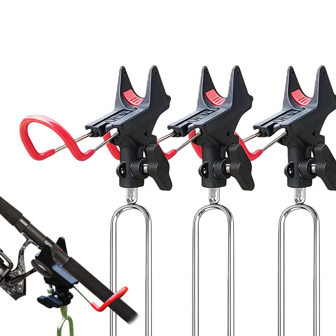 3 Stück Rutenhalter, Universal Edelstahl Angelrutenhalter, Edelstahl Universal Ruten Ständer, Angelr