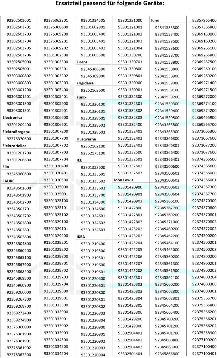 DL-pro Gefrierfachtür 47cm x 19,3cm für AEG Electrolux 2063754028 206375402 Frosterfachtür Gefrierfa