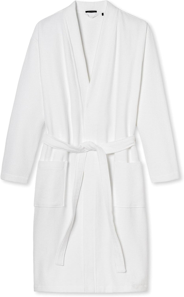 Schiesser Herren Bademantel 48 Weiss 100, 48 Weiss 100