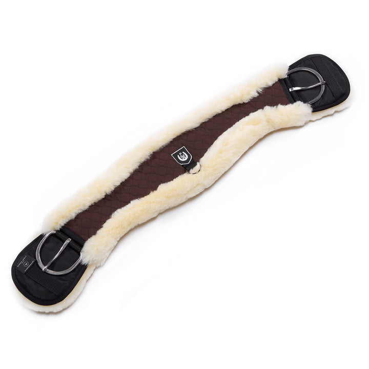 Werner Christ Western Lammfell MONDGURT anatomischer Western-Sattelgurt mit konkaver Sichelform, ech