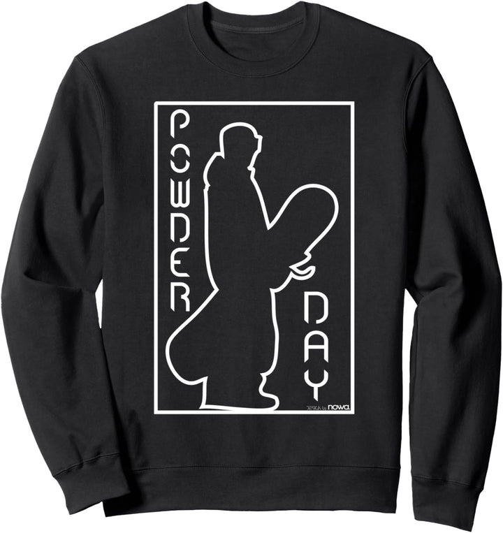 SNOWBOARD SKI WINTER SPORT PUDER SCHNEE POWDER DAY LOGO Sweatshirt