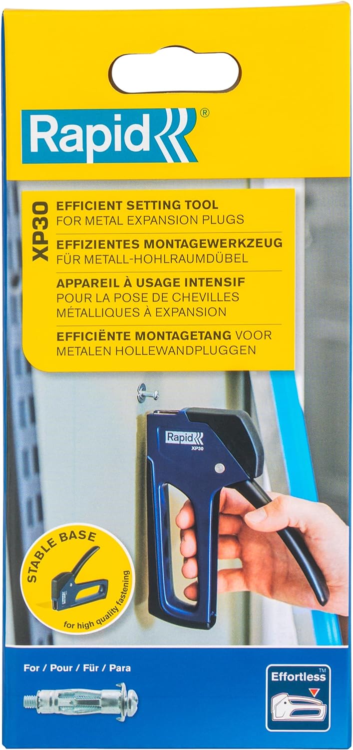 Rapid Hohlraumdübel Zange XP30, Montagezange für die einfache Befestigung von Hohlraumdübeln an Gips