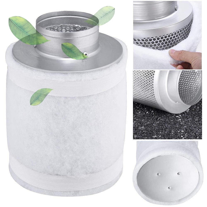 Aktivkohlefilter grow Luftreiniger 100 125 150 200 mm (100 * 200 (bis 200 m3/h)), 100 * 200 (bis 200