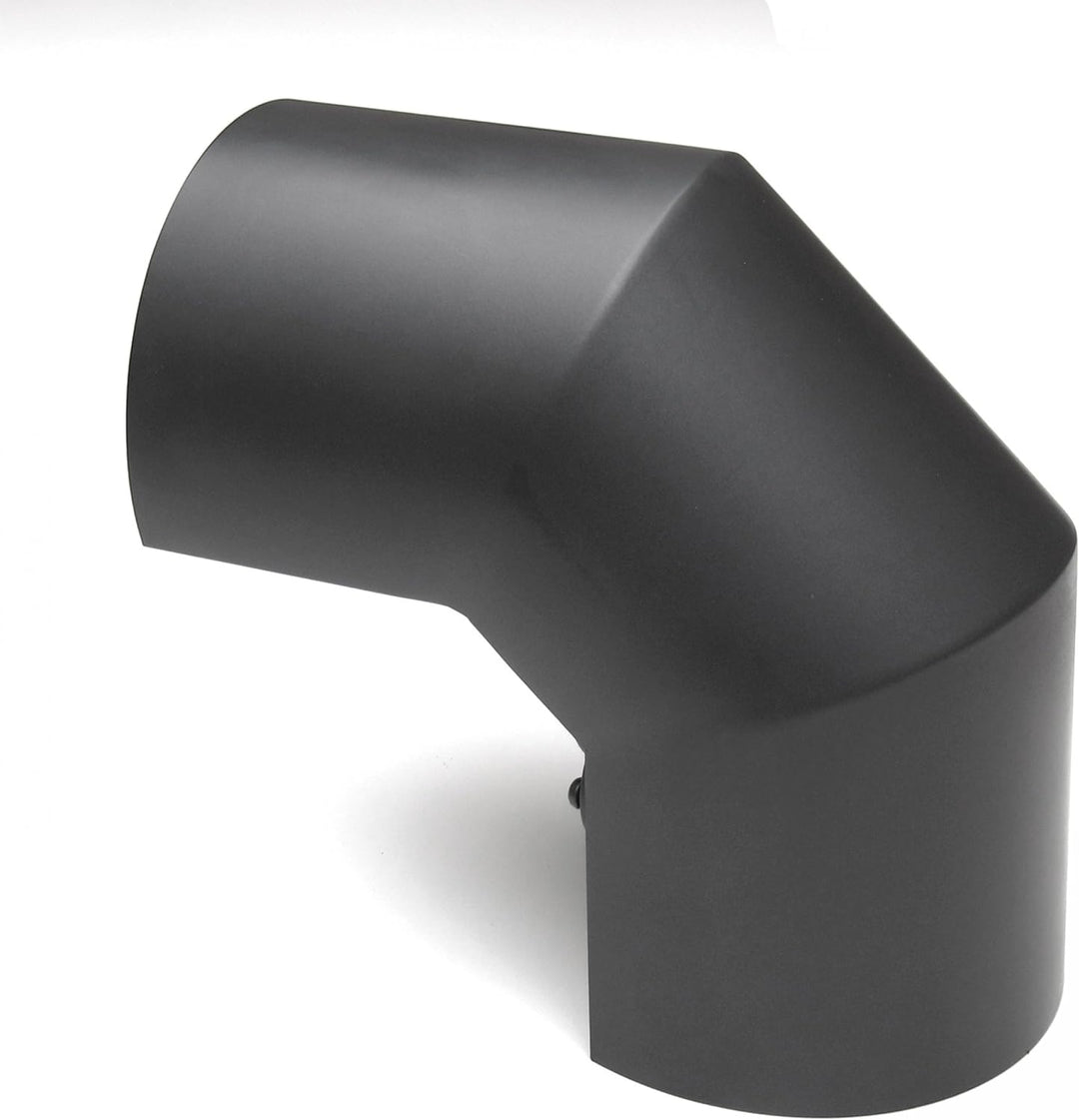 raik Thermoschild für 90° Rauchrohrbogen 150 mm Durchmesser schwarz Stahl 2 mm, Senotherm-beschichte