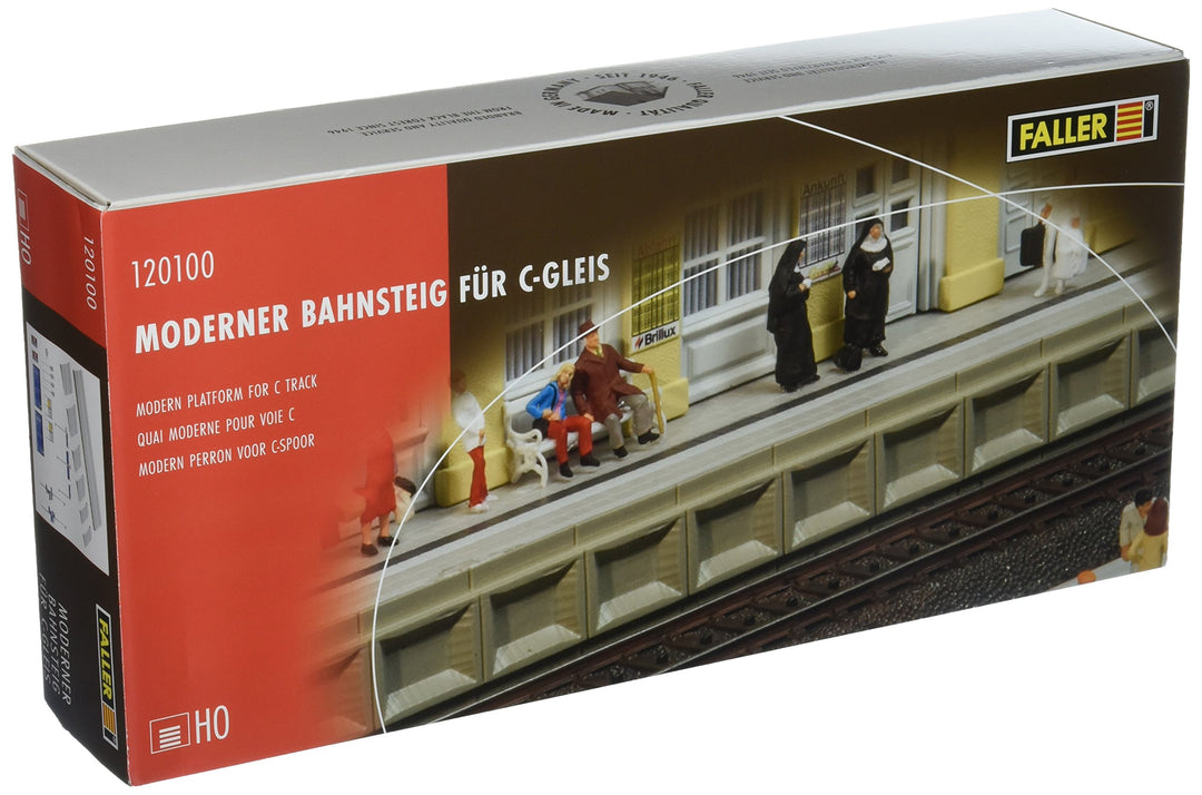 FALLER Kleinstation Zindelstein Modellbausatz mit 86 Einzelteilen 202 x 102 x 75 mm I Modelleisenbah
