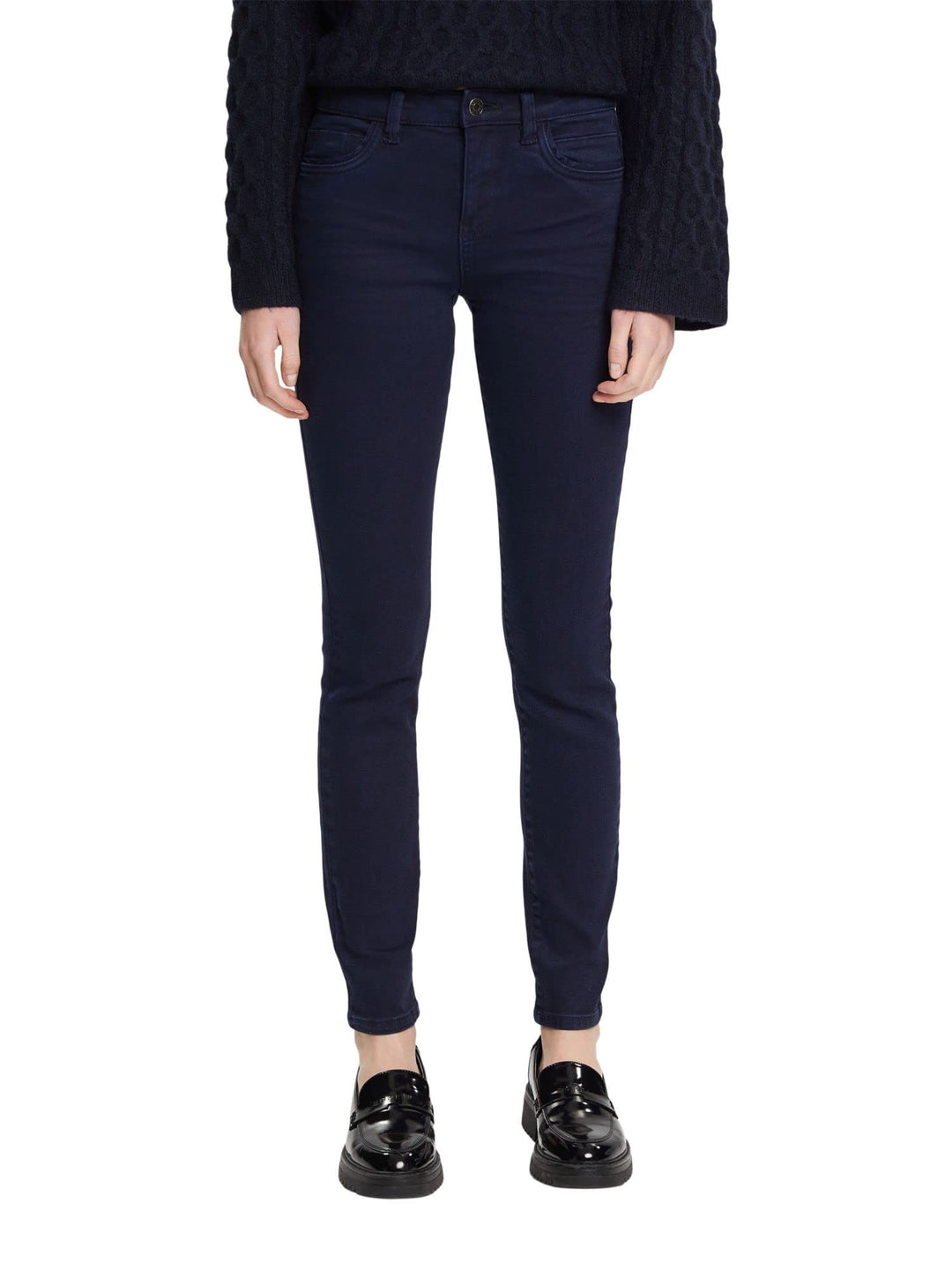 ESPRIT Damen Hose 27W / 30L Navy, 27W / 30L Navy