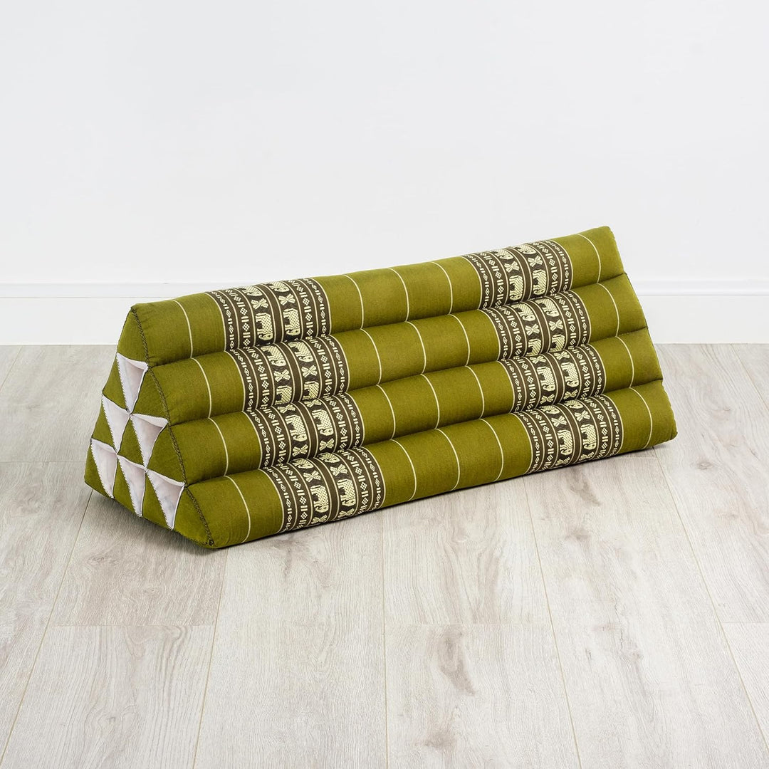 livasia Rückenstützkissen breit für Paare, Dreieckskissen für Garten und Balkon, Keilkissen mit Kapo