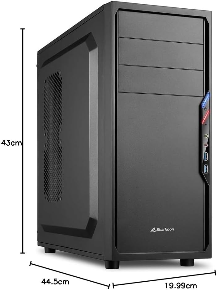 Sharkoon VS4-V PC-Gehäuse (2x USB 3.0, ATX) schwarz