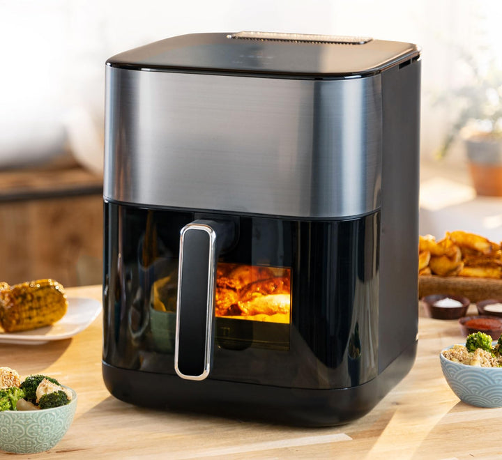 Heissluftfritteuse mit Dampffunktion, 6 l, 1800 W &amp; Keramikbeschichtung