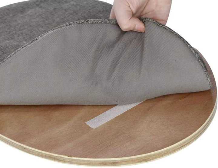 Kerbl 81543 Wandliegebrett Tofana oval, 50 x 35 x 1,5 cm, grau