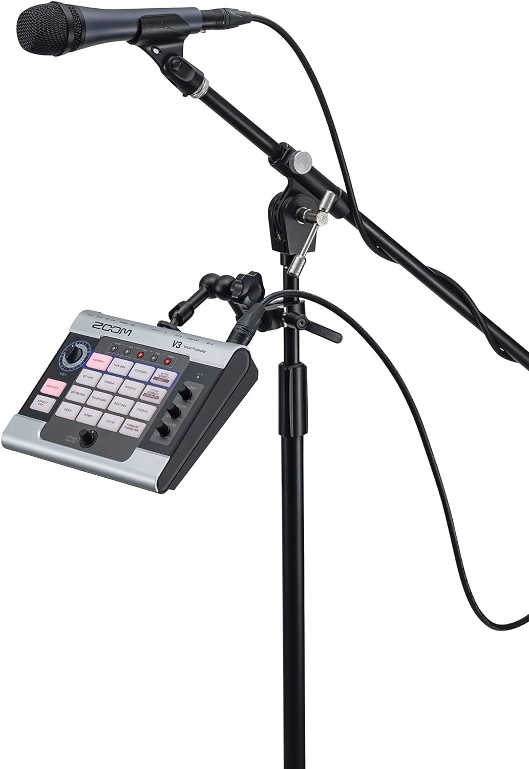 Zoom V3 Vocal Processor, 48V Phantomspannung für Kondensatormikrofone, USB 2.0 Audio-Interface für d