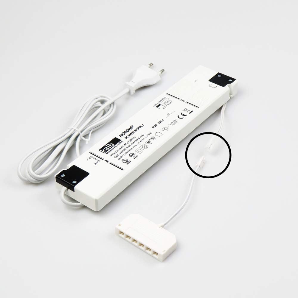 LED Netzteil 12V 30/60W Trafo Treiber Adapter LED Mini-Stecker, Grösse:60Watt, 60watt