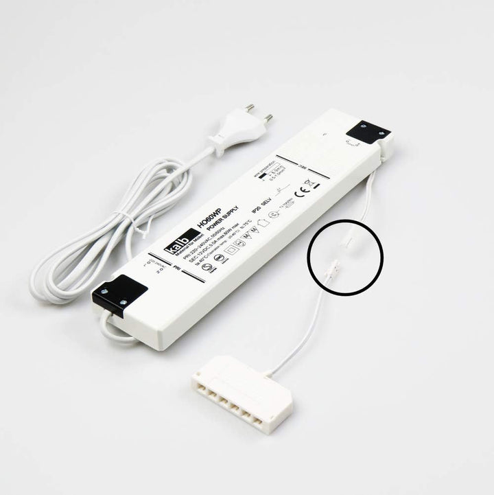 LED Netzteil 12V 30/60W Trafo Treiber Adapter LED Mini-Stecker, Grösse:60Watt, 60watt
