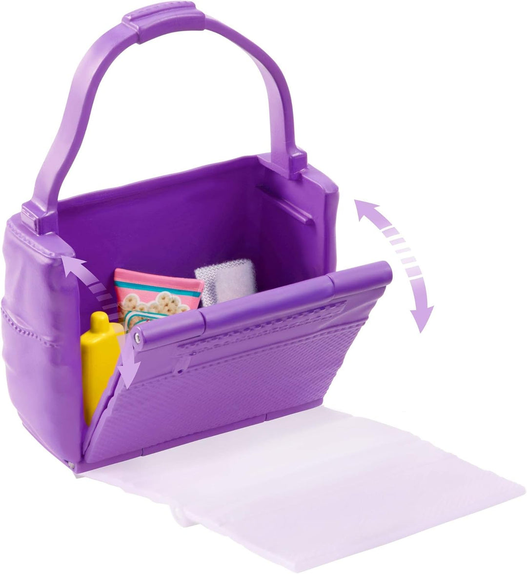 Barbie GHV86 - Skipper Babysitters Inc. Fütter- und Wickel Spielset, Baby-Puppe mit Farbwechselfunkt