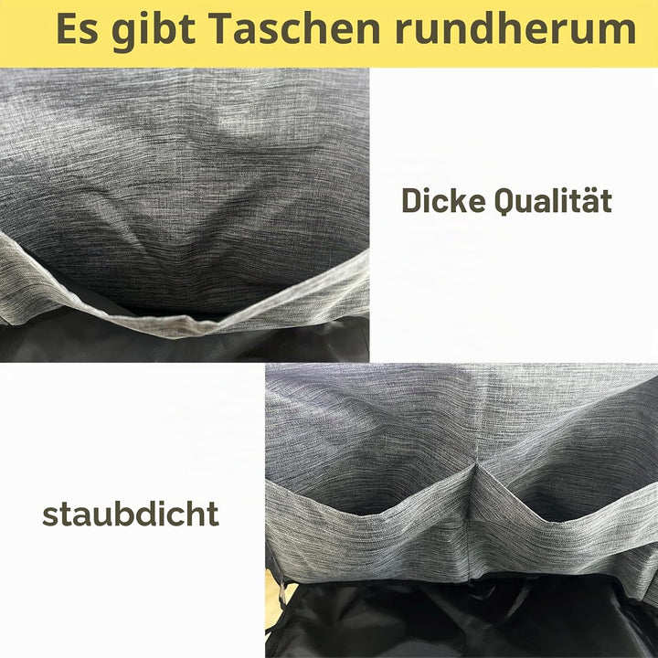 1 Stück Staubschutz - 35x35x25cm, Toasterabdeckung, Oxfordgewebe, Grau, Wasserdicht und Staubdicht,